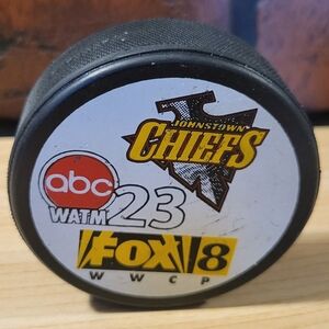 Johnstown Chiefs ECHL Souvenir Hockey Puck